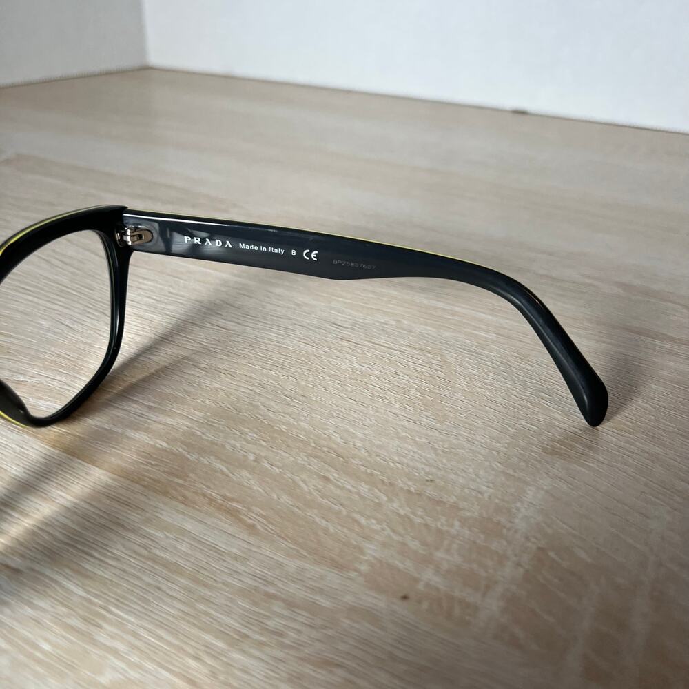 Prada VPR27S UR0-1O1 Eyeglasses Cat Eye Polished Gray Frames 53-17-140 - Picture 7 of 13